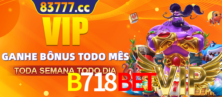 Banner promocional do B718BET oferecendo 100% de recompensas adicionais contínuas para quem fizer o login diário (Daily sign-in), com um mascote de coelho.